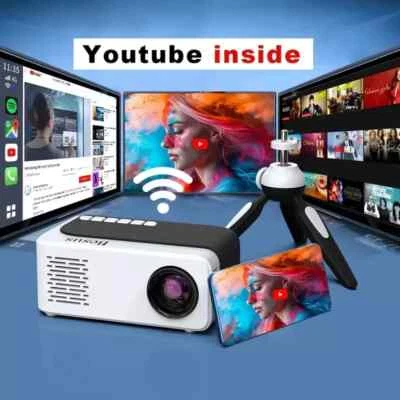 Besus Mini Projector J19 Mate, With 2.4G WIFI Support Phone Mirror, Support 1080