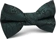 [OTAA] Emerald Green Paisley Kids Bow Tie Green Emerald Green Paisley Kids Bow Tie