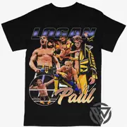 Logan Paul Tee Shirt WWF ECW WCW WRESTLING T-shirt