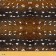 Wildwood Elk Brown and Black Fabric - 2 Yards of Deer Print