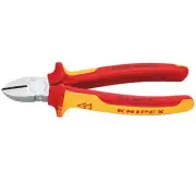 Knipex Diagonal Side Cutter 180mm insulated handles with slip guards 70 06 180SB