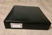 We R Memory Keepers 3-Ring Faux Leather 12x12 Scrapbook Album Black w/5 Sleeves