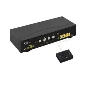 CKLau 4 Port HDMI KVM Switch Dual Monitor 4K@60Hz with Audio, Cables and 1 US...