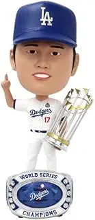 FOCO Shohei Ohtani (Dodgers) World Series 9.5" Ring Base Bighead Bobblehead