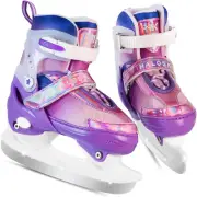 Girls Ice Skates for Kids Boys, Adjustable Kids Skates for Outdoor Indoor Rink,