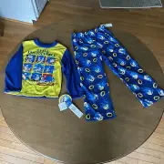 Sonic The Hedgehog Boys Pajama 2 Pc Set-STILL UNSTOPPABLE-Blue-YellowSZ 6