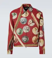 [Amiri] Amiri Billiards Tapestry blouson AU 87 red