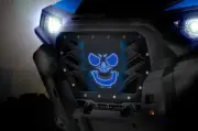Custom Steel Grille HAVOC LED XLITE for Polaris RZR Turbo XP ATV 2017-2018 BLUE