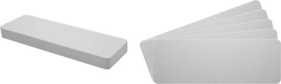 (30) 7" Record Shelf Index Divider Cards - 3" x 8-1/2" - White Eco 20mil Thick
