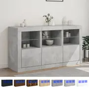 Sideboard with LED Lights Storage Cabinet Cupboard Living Room Office vidaXL