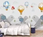 3D Mountain Balloon Wallpaper Wall Mural Removable Self-adhesive 1037