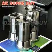 Thickened4/6/9Cup Stainless Steel Stove Top Espresso Italian Coffee Maker Percol