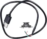 2MP USB Wired Camera Module, 72 Degree No Distortion, Manual, with Built in Analog Microphone, for Laptops and Industrial Control Computers, GC2154 Chip, High Resolution Im