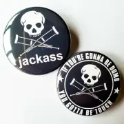 JACKASS - Badges & Magnets - Pin 00s 2000's MTV Johnny Knoxville Bam Margera 4