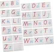 LIGHTAOTAO 1set Alphabet Fridge Magnets Set Uppercase Lowercase Letters for Educational Learning Compact for Boys and Girls for Spelling and Letter Recognition Includes Storage Bag Pen