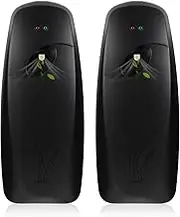 2PCS Automatic Air Freshener Spray Dispenser - Commercial and Home Use - Multiple Time Scent/Mist Release Settings for Room/Restroom Sprayer,Air Freshener not Included,Black