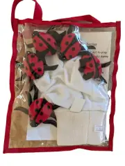 5 Five little ladybeetles ladybugs lady birds glove puppet set