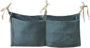 Baby Organizer Bedside - Crib Bedside Pocket,Lightweight Playpen Accessories for Nursery Home Indoor Kids Room Decor