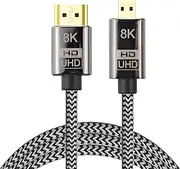xiwai Micro HDMI to HDMI 2.1 Ultra-HD UHD 8K 60hz 4K 120hz Cable 48Gbs HDMI Cord for Camera Tablet (1.0m)