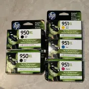 5 Pack Set OEM HP 950XL Black 951XL Color Ink Cartridges Z10 950 951 XL 2021 -24