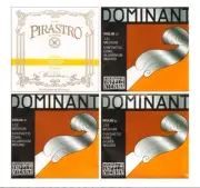 *GENUINE* NEW Dominant Violin String Set 4/4 135 A,D,G W/Gold Label E LOOP End