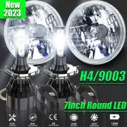 For MG MGB 1969-1981 Pair DOT 7 inch Round LED Headlights High Low Beam (for: Triumph)