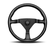 MOMO Montecarlo Steering Wheel For 320 Mm - Black Leather/Red Stitch/Black