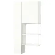 ENHET storage combination, white, 90x32x180 cm