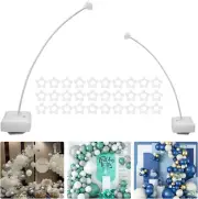 Balloon Arch Kit with Base round Balloon Arch Stand with 30 Balloon Clips Lar...