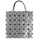 【ISSEY MIYAKE 三宅一生】BAOBAO 亮面方格6x6肩背/手提包(銀色)