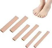 Gripebao 6 Pack Cuttable Toe Tubes with Gel Cushion, 3 Size Toe Sleeves Toe Protectors for Hammer Toes, Soft Fabric Toe Caps Guards for Feet, Corn Wrap Toe Cushions Separator Tubing for Woman, Man