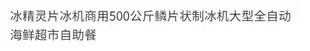 商用片冰機500公斤鱗片冰海鮮超市自助餐廚房保鮮制冰機廠家直銷