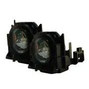 Jaspertronics™ Lamp & Housing 2pk - Panasonic PT-DW730 Projectors 1yr Warranty