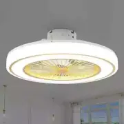 Oaks Aura 20in.LED Indoor White Bladeless Smart App Control Enclosed Ceiling Fan