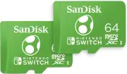 2 pack SanDisk 64 GB Micro SD XC Memory Card for Nintendo Switch &Lite Yoshi Edi
