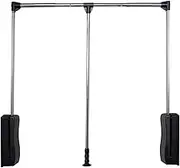 Pull Down Wardrobe Closet Rod Lift Rail Organizer Storage Closet for Hanging Clothes Space Saving Clothing Finishing Rack (890-1200 Mm) (Size : 550-660mm)