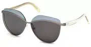 Emilio Pucci Sunglasses EP 52 15C Gray Shiny Matt Ruthenium / Gray 60 mm EP 0052