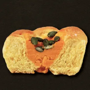 裕毛屋自製【南瓜麵包】(奶素) 南瓜餡麵包|日式甜麵包|南瓜造型麵包