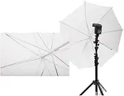 Professional Studio Shooting Soft Umbrella - 33in / 83cm Flash Translucent White Diffuser for Photography