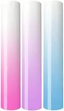 Daiilg 3PCS UV Color Change PU Heat Transfer Vinyl Sunlight-Sensing HTV Iron on DIY T-Shirt Hats Cricuts Accessories HTV Apparel Vinyl Vinyl