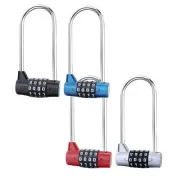 4 Digit Combination Lock, Lock Heavy Duty for Fence Gym Locker, Mountain Bike