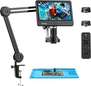DM602 Flex 10.1" Digital Soldering Microscope 2000x Flexible Arm 3 Lens