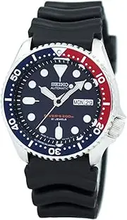 [SEIKO] SKX009 J1 Automatic Blue & Red with Black Dial Men's Analog Divers Watch (Made in Japan)