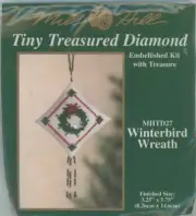 Mill Hill Tiny Treasured Diamond Winterbird Wreath MHTD27 Stitch & Beading KIT