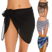 Women Sarong Skirt Wrap Short Cover Pareos Swim Beach Bikini Beachwear Up