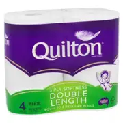 Quilton Toilet Tissue Double Length 4 Pack
