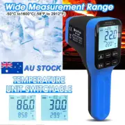 Digital Pyrometer Infrared Laser Thermometer 30:1 High Temperature Gun -50~1600°
