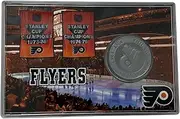 Highland Mint NHL Philadelphia Flyers 4" x 6" Stadium Challenge Coin With Protector, One Size, Team Colors