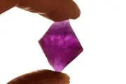 DARK Purple Fluorite Octahedron 1" Metaphysical Chakra Healing Crystal Reiki