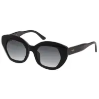 在飛比找momo購物網優惠-【TOD’S】個性角框 小貓眼 太陽眼鏡(黑色)